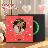 Personalized Music Magnet with Photo Custom Music Magnets Can Play Songs Valentine's Day Gifts