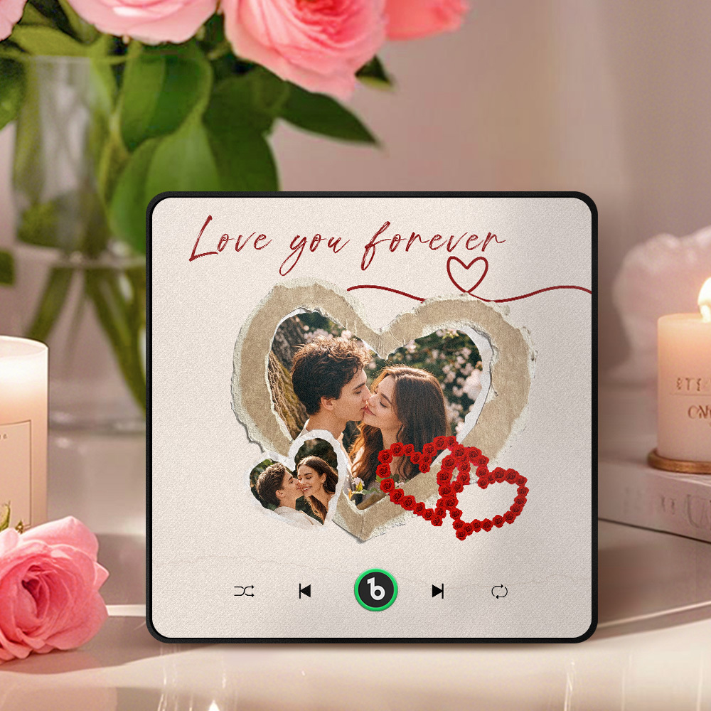 Personalized Photos Love You Forever Music Magnet Valentine's Day Gifts Custom Music Magnets Can Play Songs