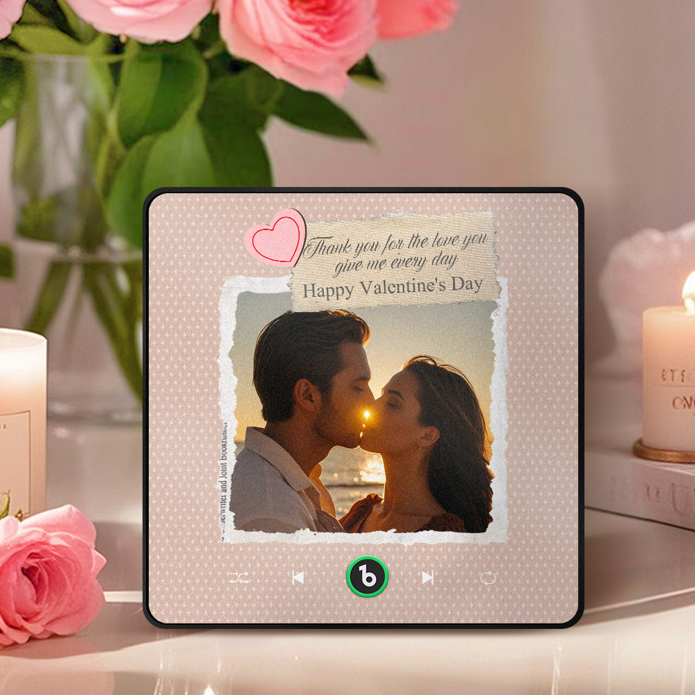 Personalized Photo Eternal Love Music Magnet Valentine's Day Gifts Custom Music Magnets Can Play Songs