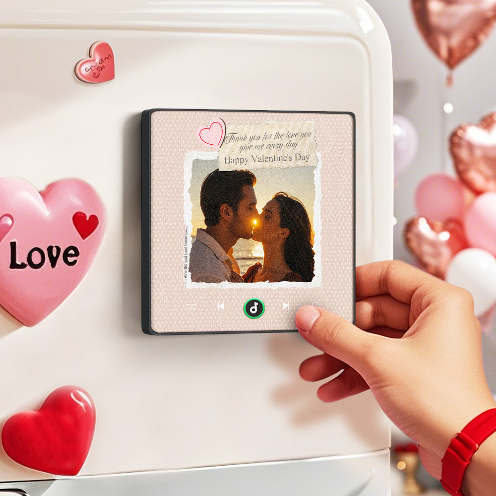 Personalized Photo Eternal Love Music Magnet Valentine's Day Gifts Custom Music Magnets Can Play Songs