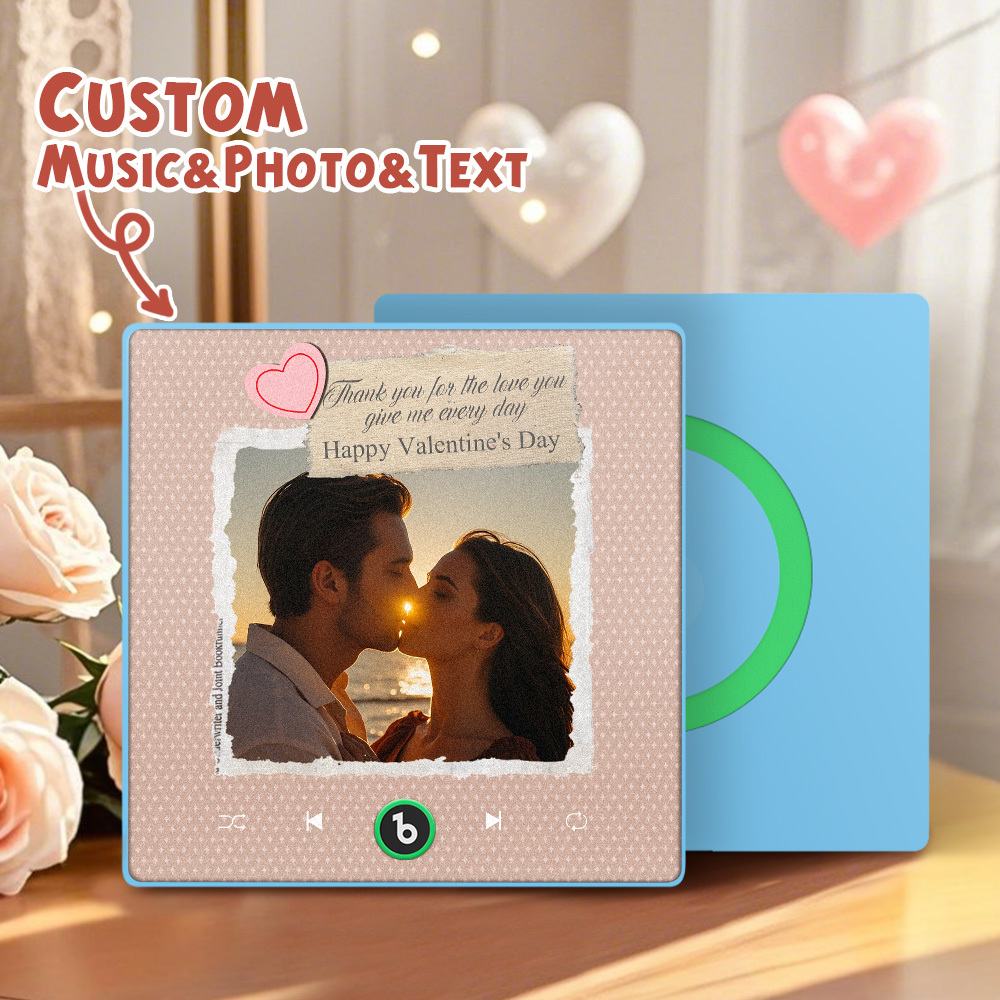 Personalized Photo Eternal Love Music Magnet Valentine's Day Gifts Custom Music Magnets Can Play Songs