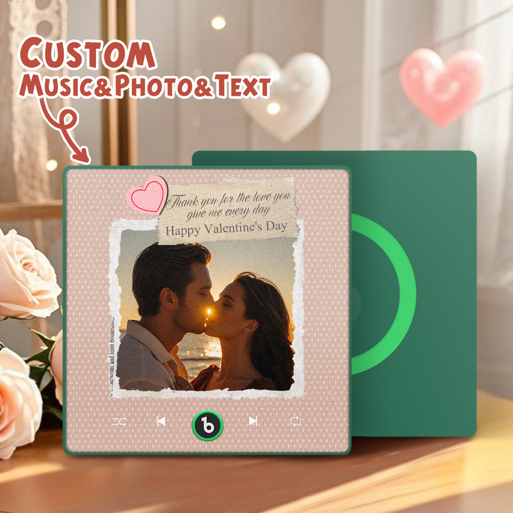 Personalized Photo Eternal Love Music Magnet Valentine's Day Gifts Custom Music Magnets Can Play Songs