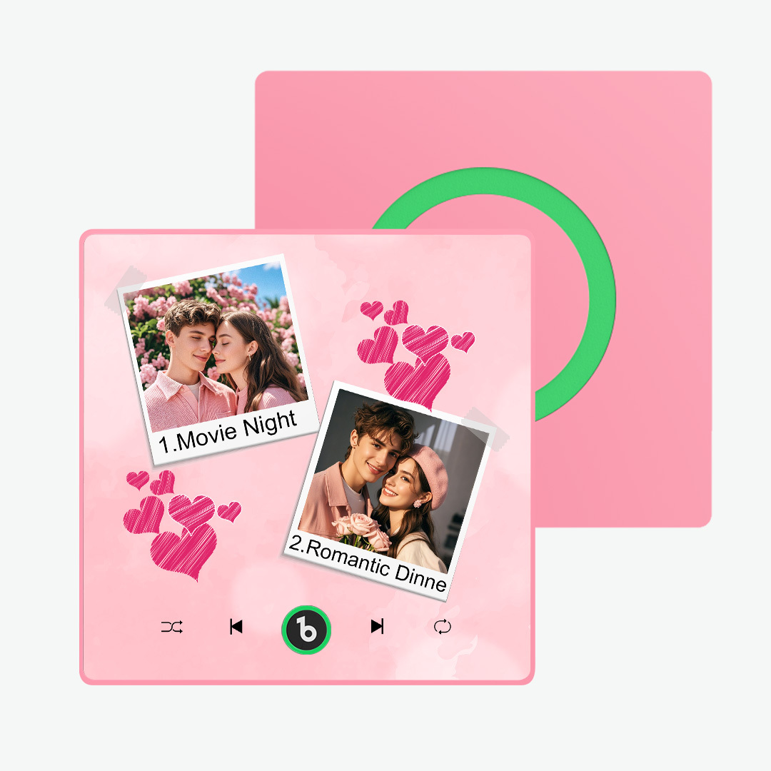 Personalized Photo Music Fridge Magnet Custom Music Magnets Can Play Songs Valentine's Day Gifts