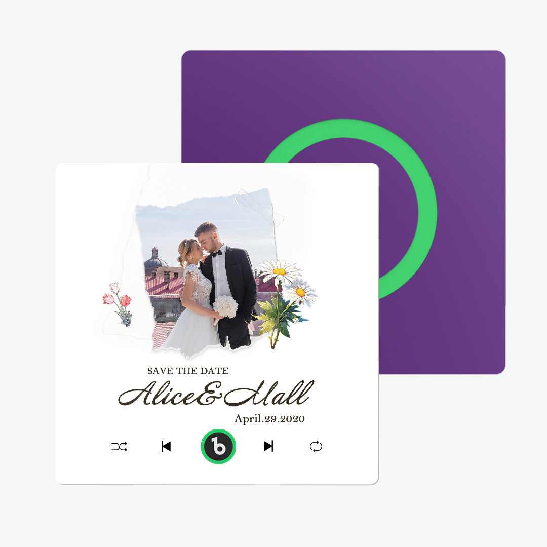 Music Fridge Magnet Custom Gift for Couples Personalized Music Magnets Can Play Songs Wedding Gifts