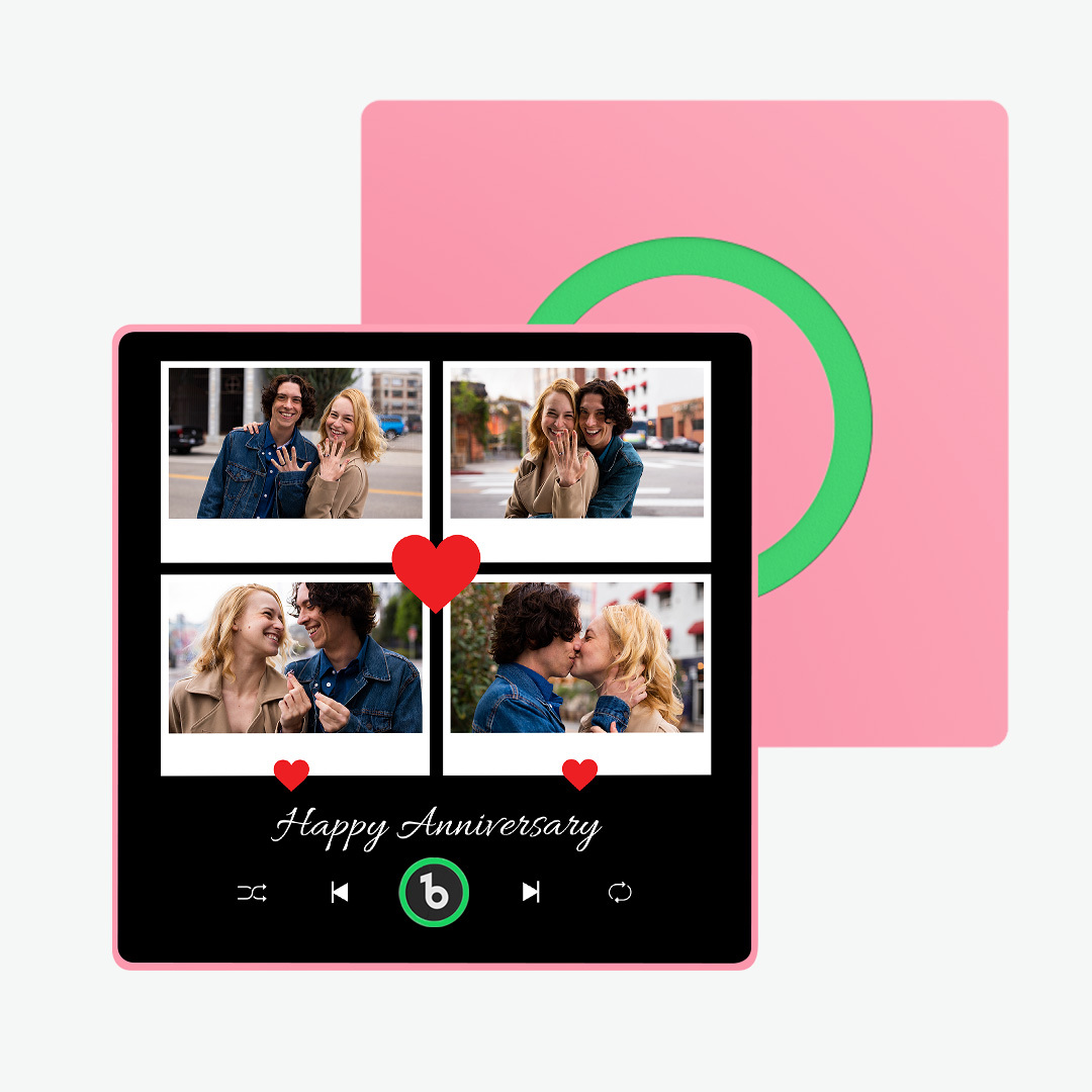 Personalized Photos Music Fridge Magnet Gifts for Couple Custom Music Magnets Can Play Songs Anniversary Gifts