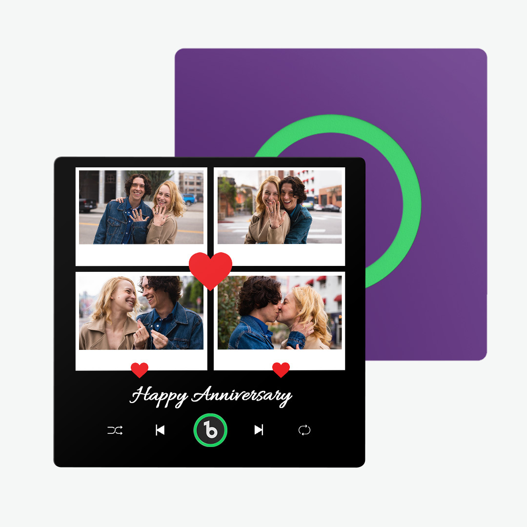 Personalized Photos Music Fridge Magnet Gifts for Couple Custom Music Magnets Can Play Songs Anniversary Gifts