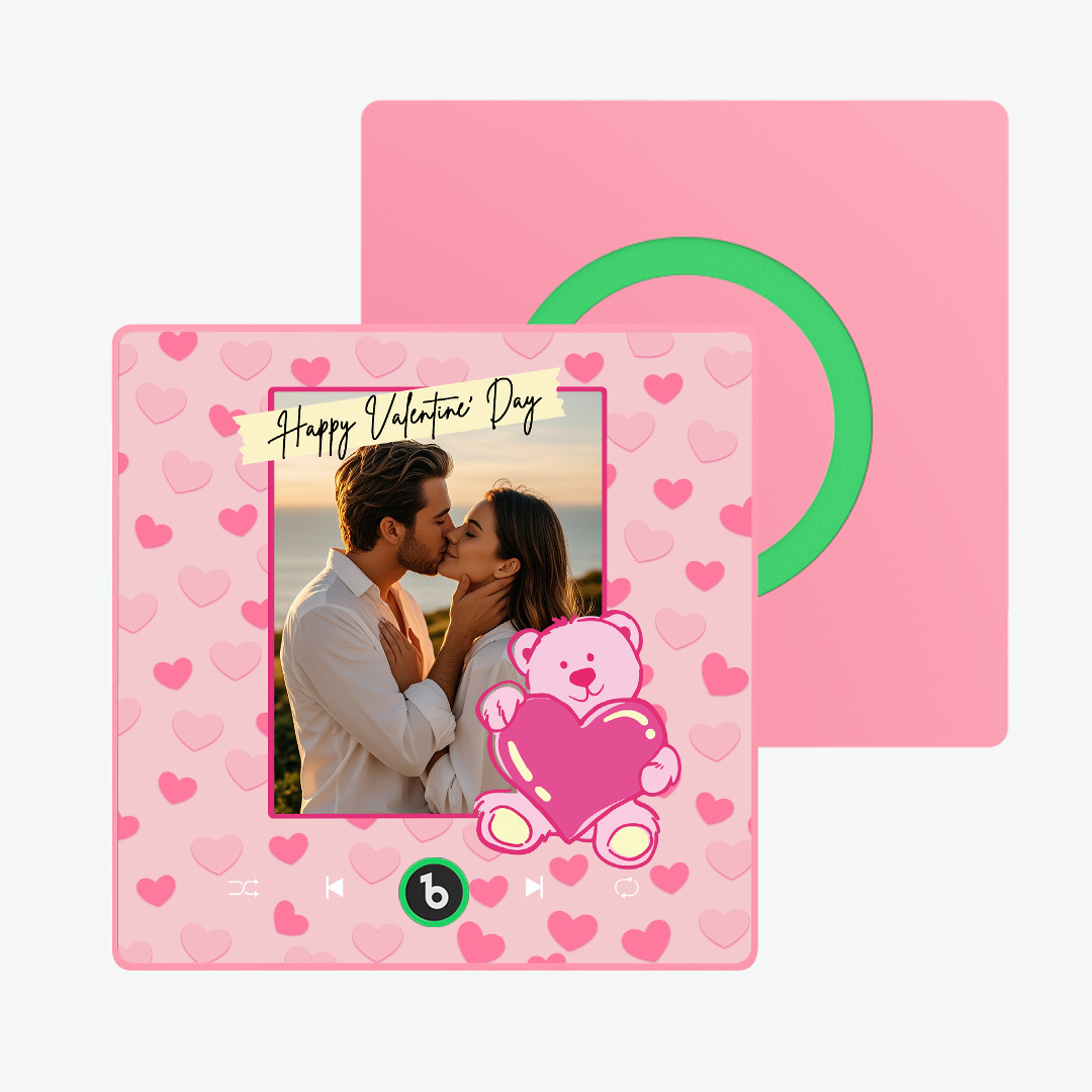 Personalized Happy Valentine's Day Music Fridge Magnet Gifts Custom Music Magnets Can Play Songs