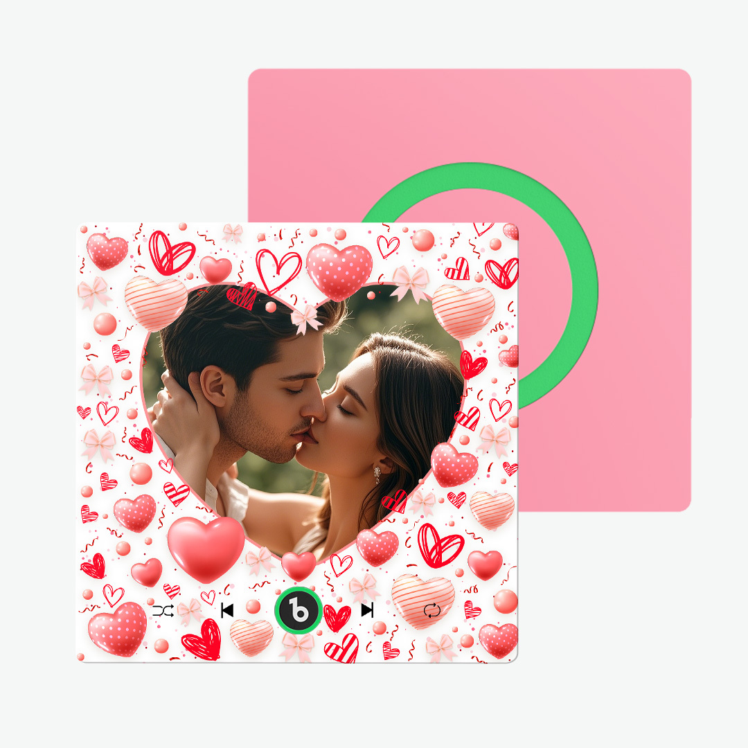 Personalized I Love You Music Fridge Magnet Valentine's Day Gifts Custom Music Magnets Can Play Songs