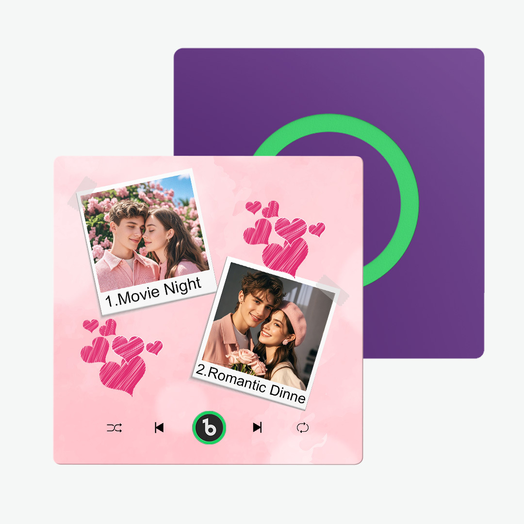 Personalized Photo Music Fridge Magnet Custom Music Magnets Can Play Songs Valentine's Day Gifts