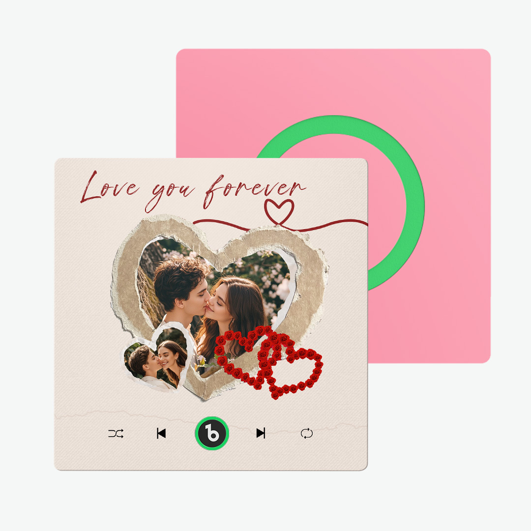 Personalized Photos Love You Forever Music Magnet Valentine's Day Gifts Custom Music Magnets Can Play Songs