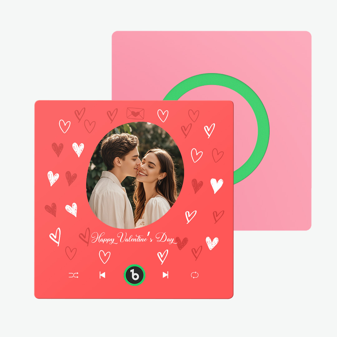 Personalized Music Magnet with Photo Custom Music Magnets Can Play Songs Valentine's Day Gifts