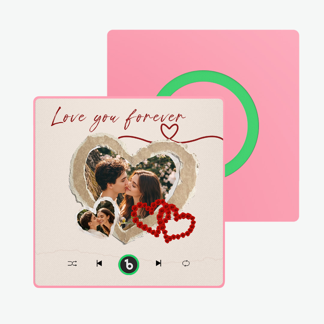 Personalized Photos Love You Forever Music Magnet Valentine's Day Gifts Custom Music Magnets Can Play Songs
