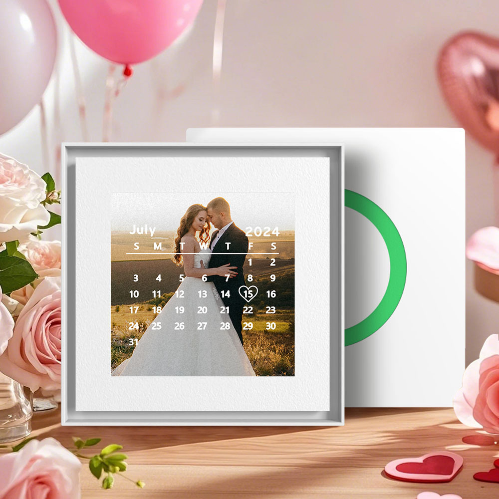 Custom Music & Photo Fridge Magnet Frame Art Music Fridge Magnets Anniversary Gifts