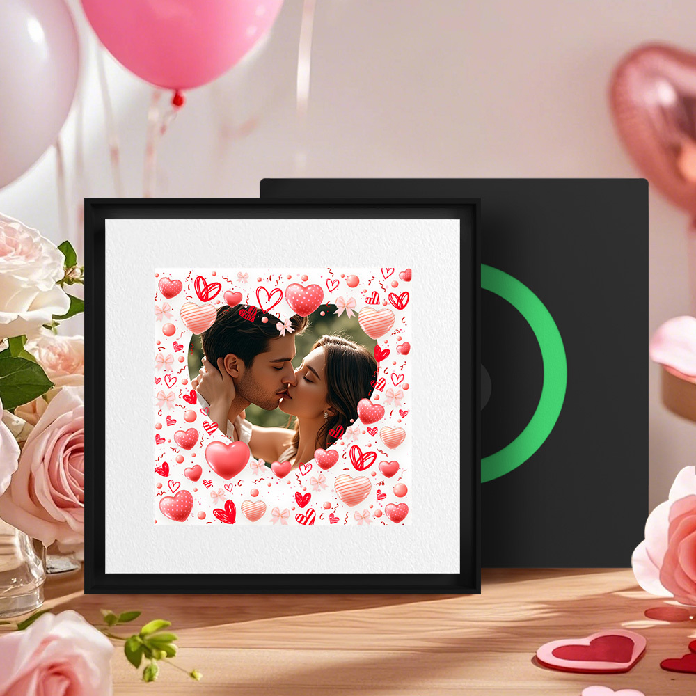 New 5.0 Upgrade Custom Music Fridge Magnet Can Customize 1-6 Songs and Photos Gifs for Couples