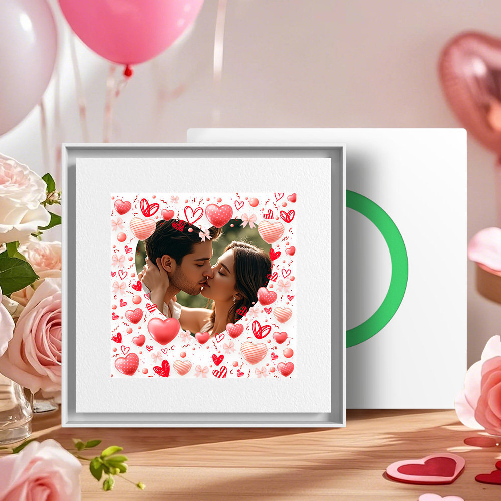 New 5.0 Upgrade Custom Music Fridge Magnet Can Customize 1-6 Songs and Photos Gifs for Couples