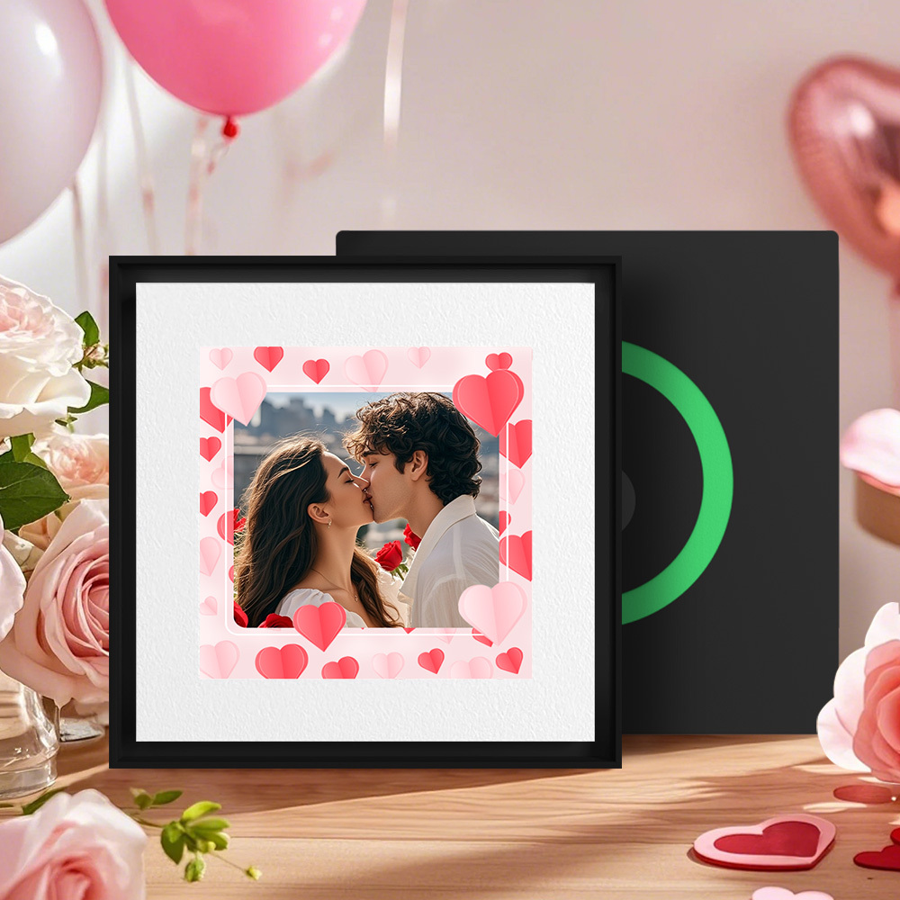 New 5.0 Upgrade Custom Music Fridge Magnet Can Customize 1-6 Songs and Photos Gifs for Couples