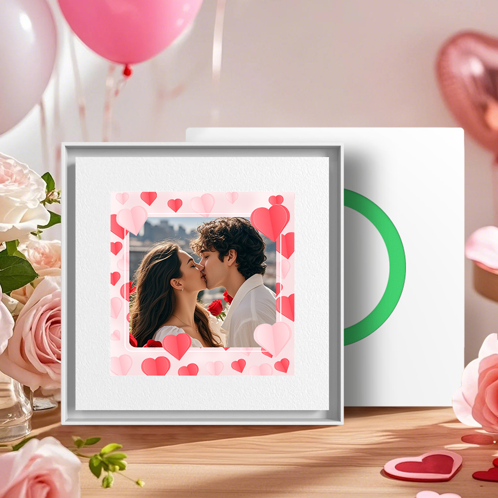 New 5.0 Upgrade Custom Music Fridge Magnet Can Customize 1-6 Songs and Photos Gifs for Couples