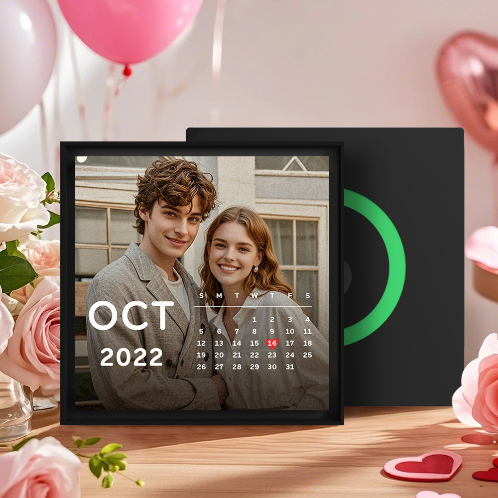 New 5.0 Upgrade Custom Music Fridge Magnet Can Customize 1-6 Songs and Photos Gifs for Couples