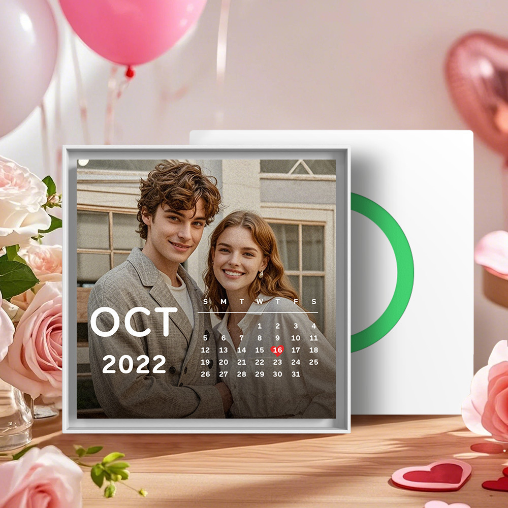 New 5.0 Upgrade Custom Music Fridge Magnet Can Customize 1-6 Songs and Photos Gifs for Couples