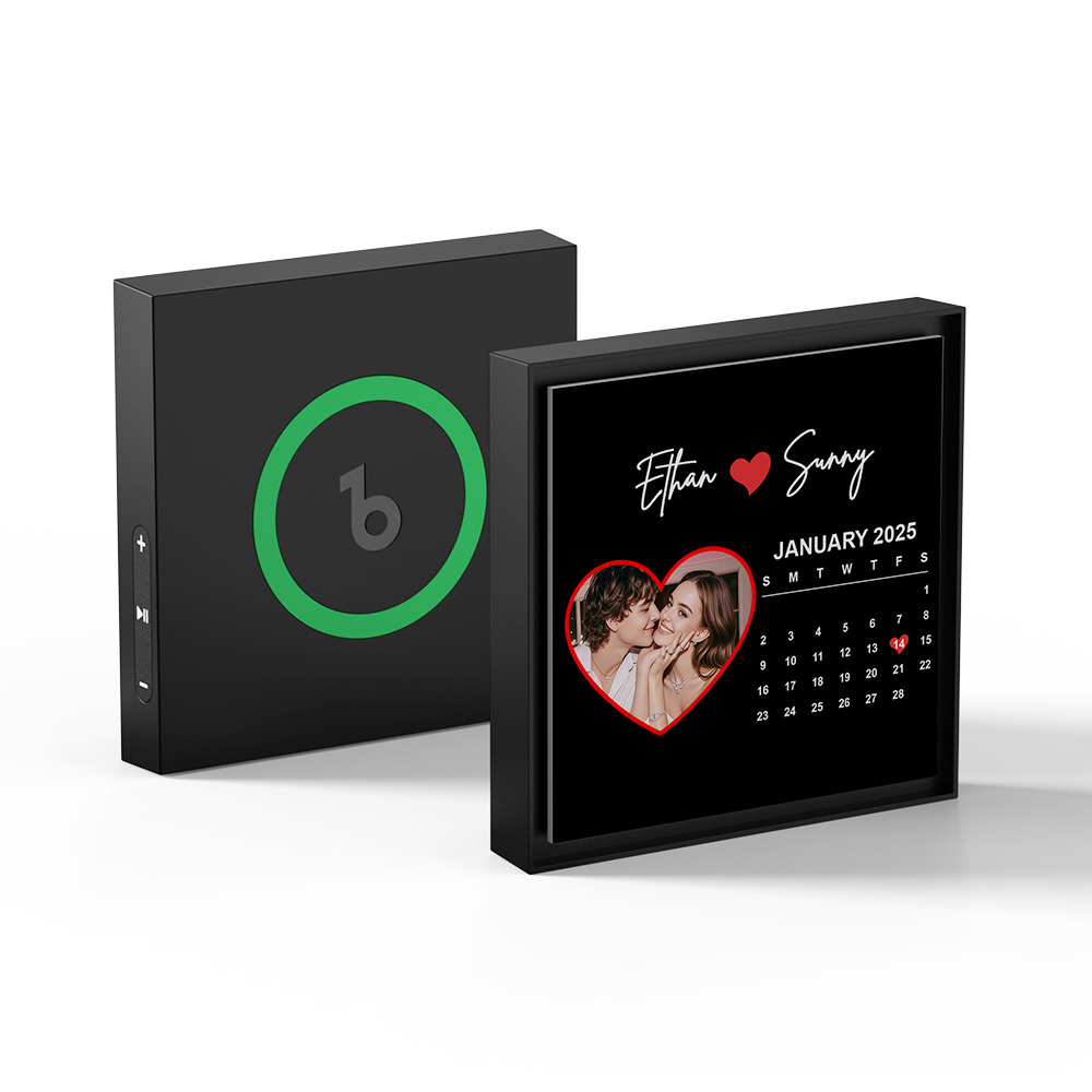 New 5.0 Upgrade Custom Music Fridge Magnet Can Customize 1-6 Songs and Photos Gifs for Couples