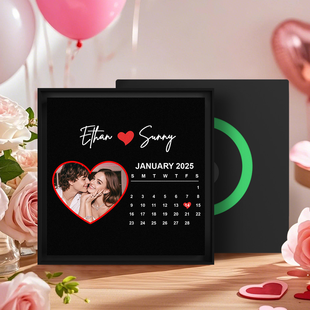 New 5.0 Upgrade Custom Music Fridge Magnet Can Customize 1-6 Songs and Photos Gifs for Couples