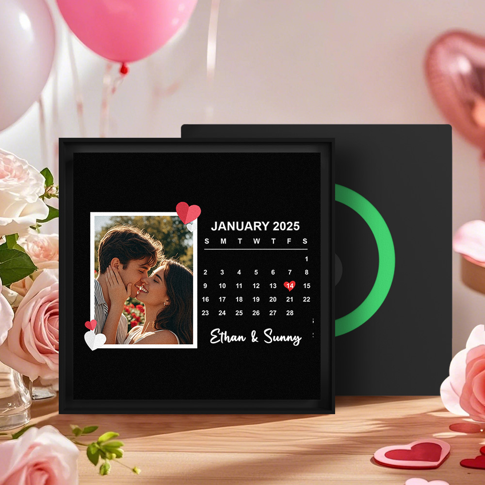 New 5.0 Upgrade Custom Music Fridge Magnet Can Customize 1-6 Songs and Photos Gifs for Couples