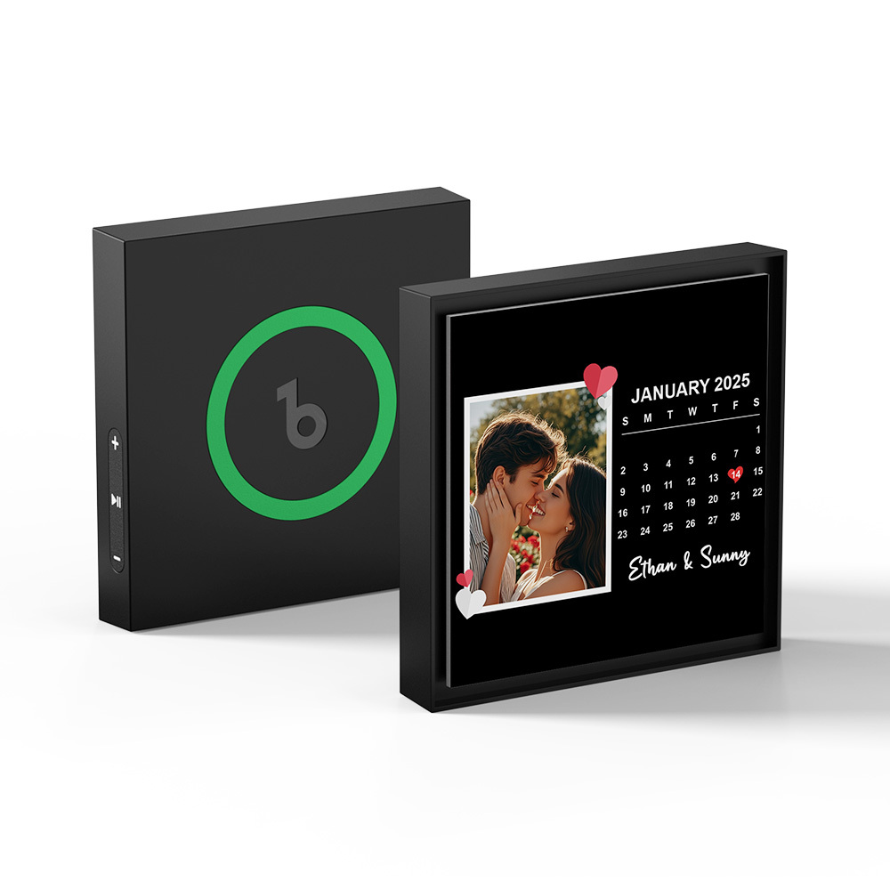 New 5.0 Upgrade Custom Music Fridge Magnet Can Customize 1-6 Songs and Photos Gifs for Couples