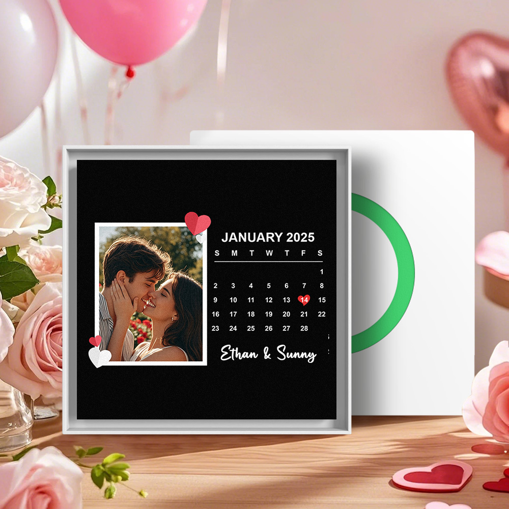 New 5.0 Upgrade Custom Music Fridge Magnet Can Customize 1-6 Songs and Photos Gifs for Couples