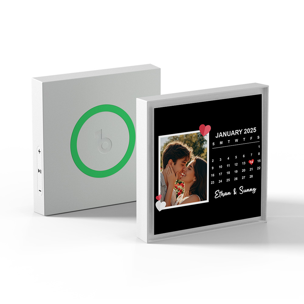 New 5.0 Upgrade Custom Music Fridge Magnet Can Customize 1-6 Songs and Photos Gifs for Couples