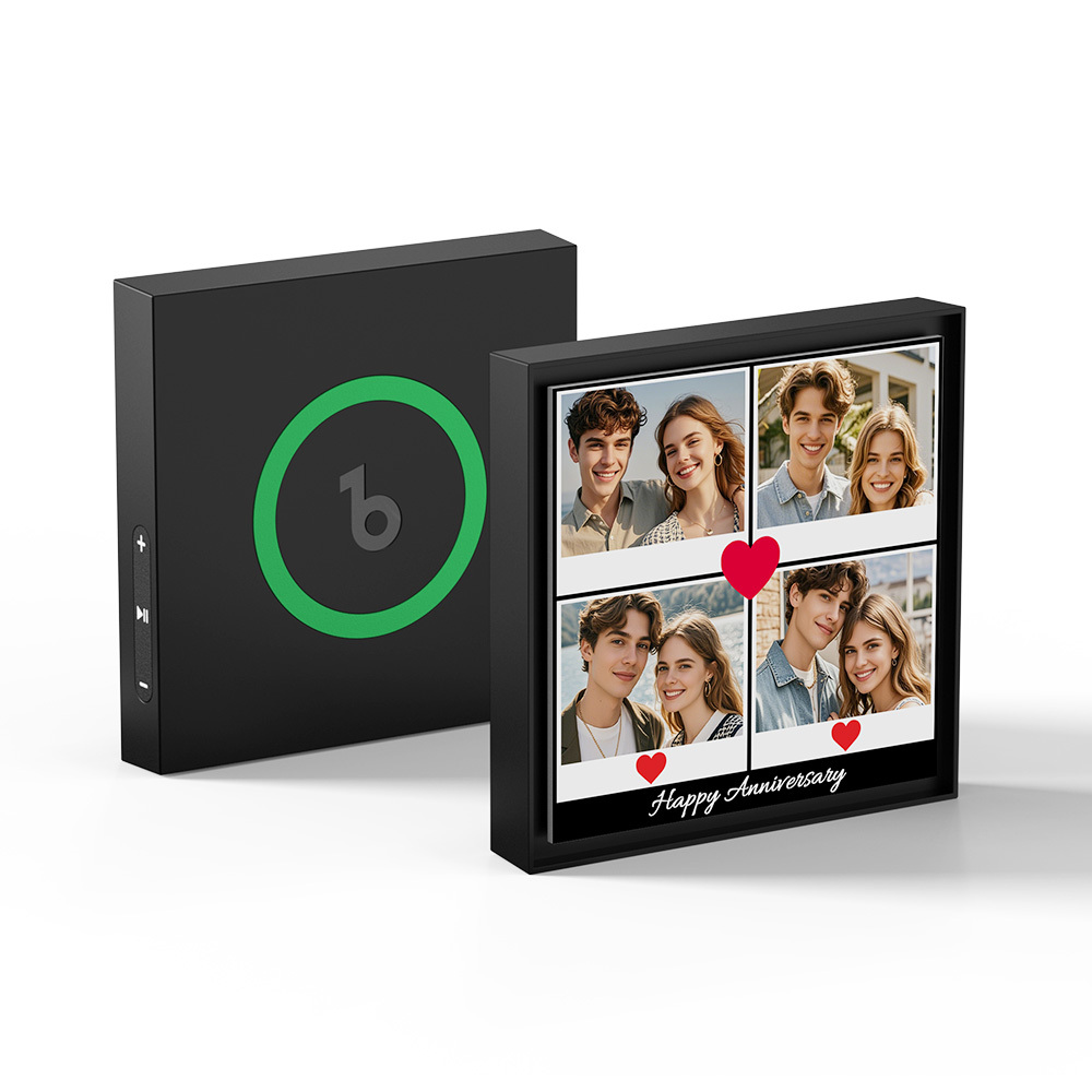 New 5.0 Upgrade Custom Music Fridge Magnet Can Customize 1-6 Songs and Photos Gifs for Couples