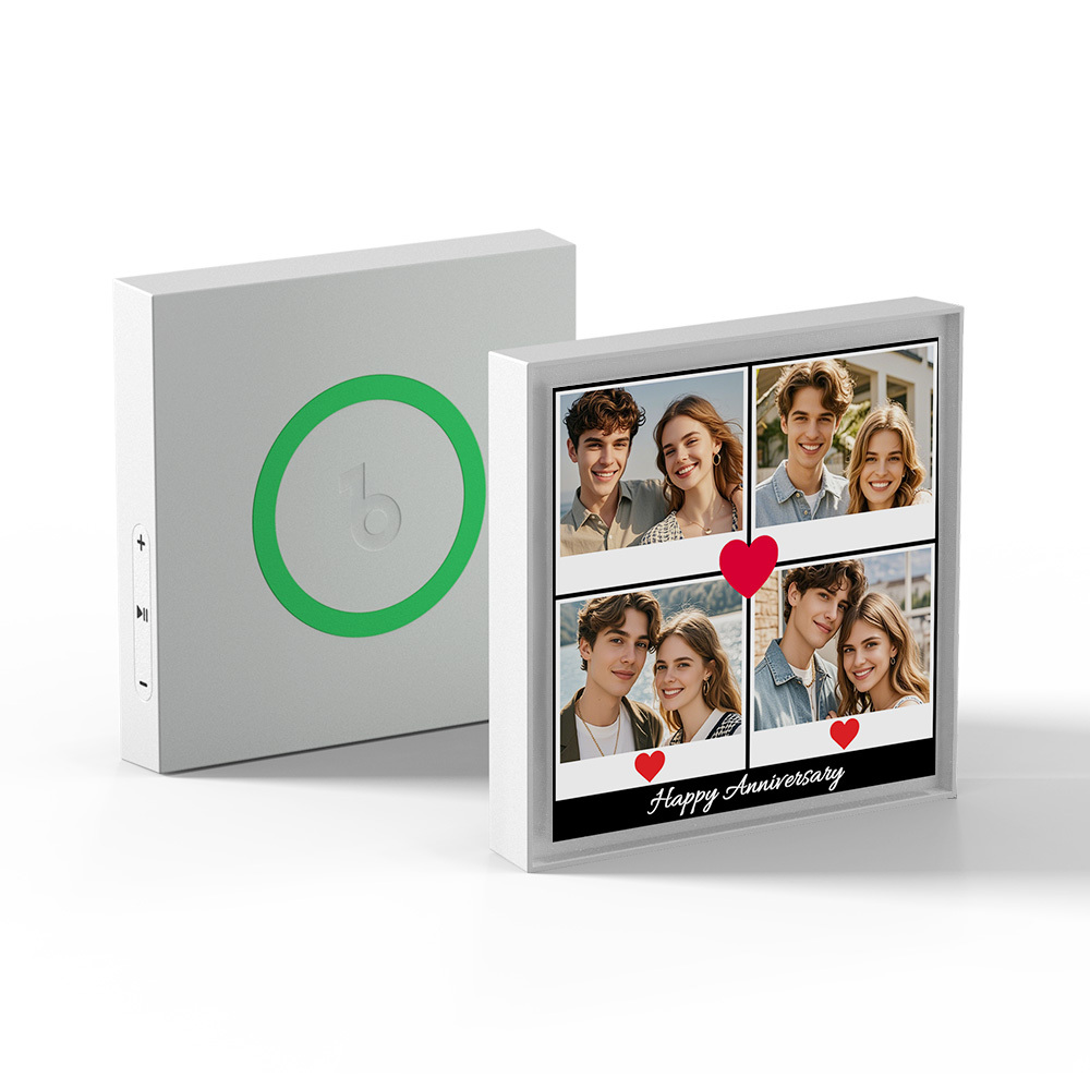 New 5.0 Upgrade Custom Music Fridge Magnet Can Customize 1-6 Songs and Photos Gifs for Couples