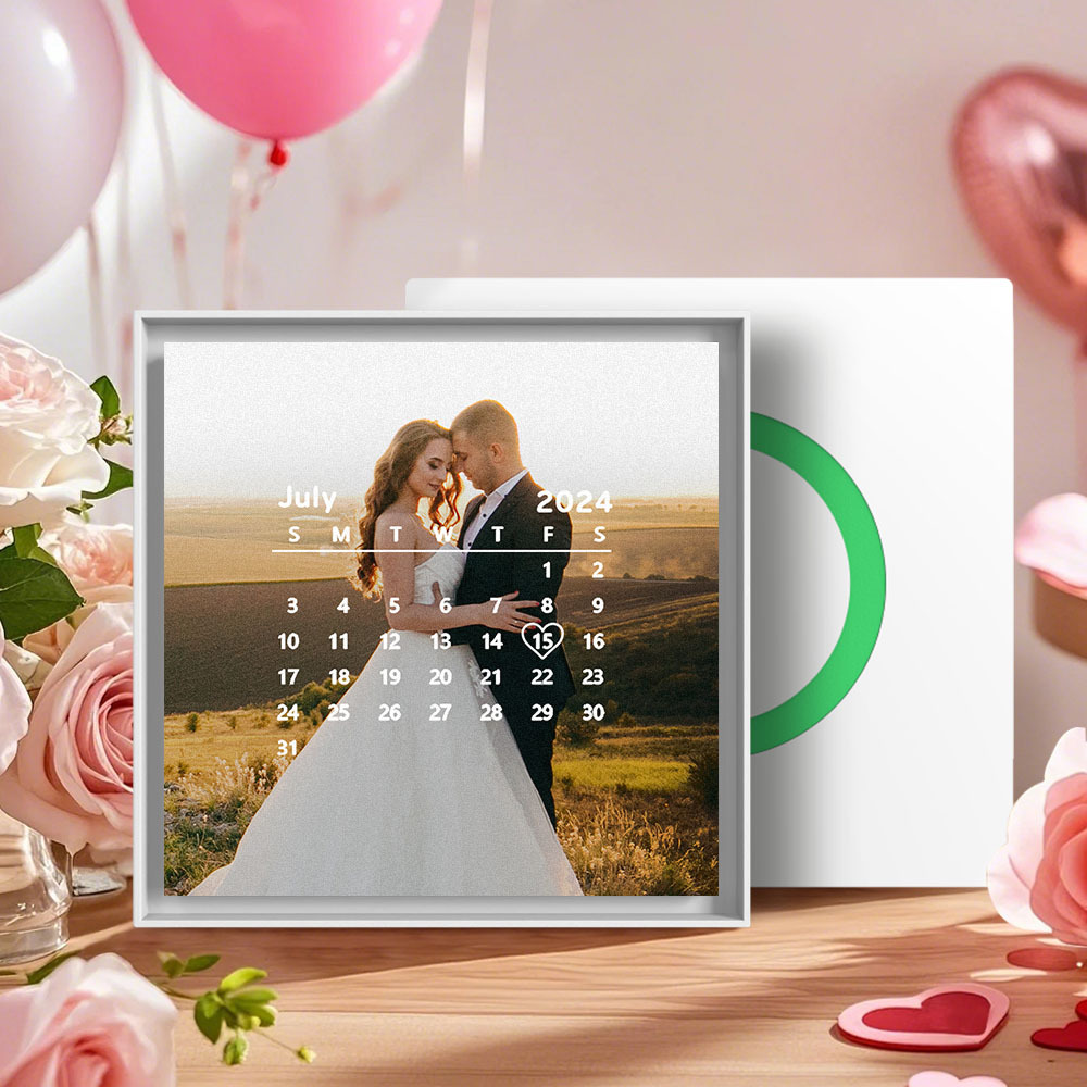 Custom Music & Photo Fridge Magnet Frame Art Music Fridge Magnets Anniversary Gifts