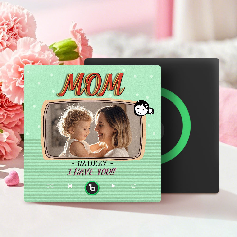 Mother's Day Gifts New 4.0 Upgrade Custom Music Fridge Magnet Colorful Frame Album Fridge Magnet Can Play Songs Gift for Mom