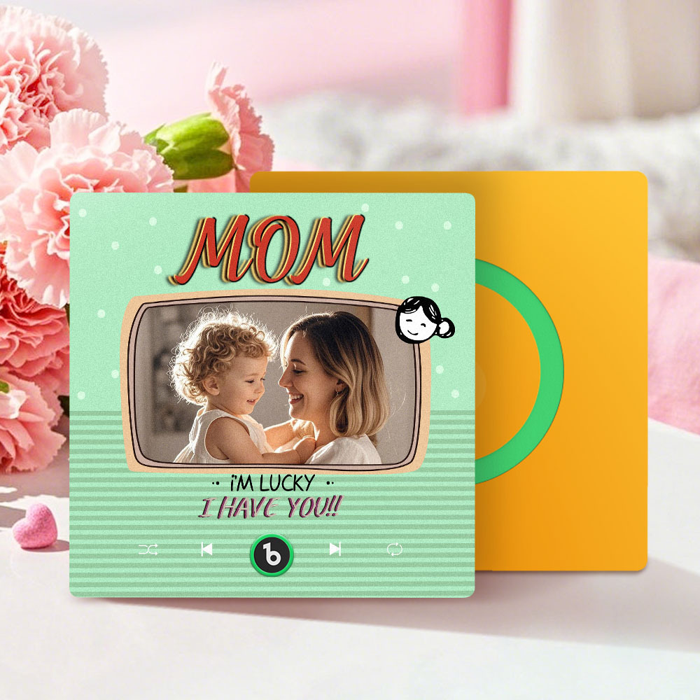 Mother's Day Gifts New 4.0 Upgrade Custom Music Fridge Magnet Colorful Frame Album Fridge Magnet Can Play Songs Gift for Mom