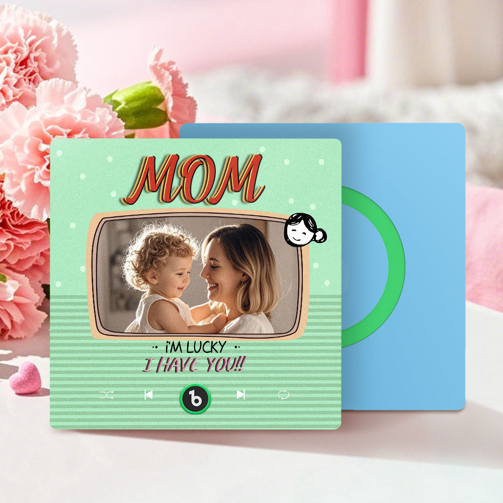 Mother's Day Gifts New 4.0 Upgrade Custom Music Fridge Magnet Colorful Frame Album Fridge Magnet Can Play Songs Gift for Mom