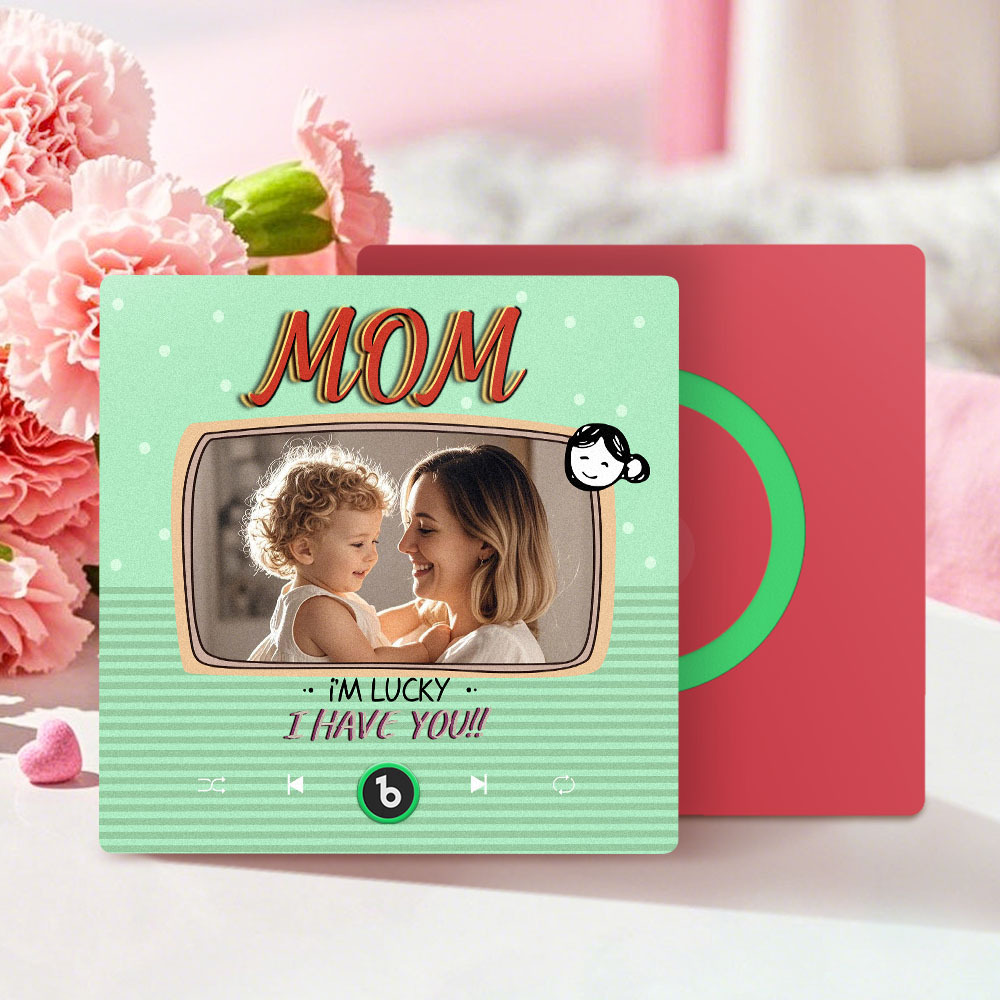 Mother's Day Gifts New 4.0 Upgrade Custom Music Fridge Magnet Colorful Frame Album Fridge Magnet Can Play Songs Gift for Mom