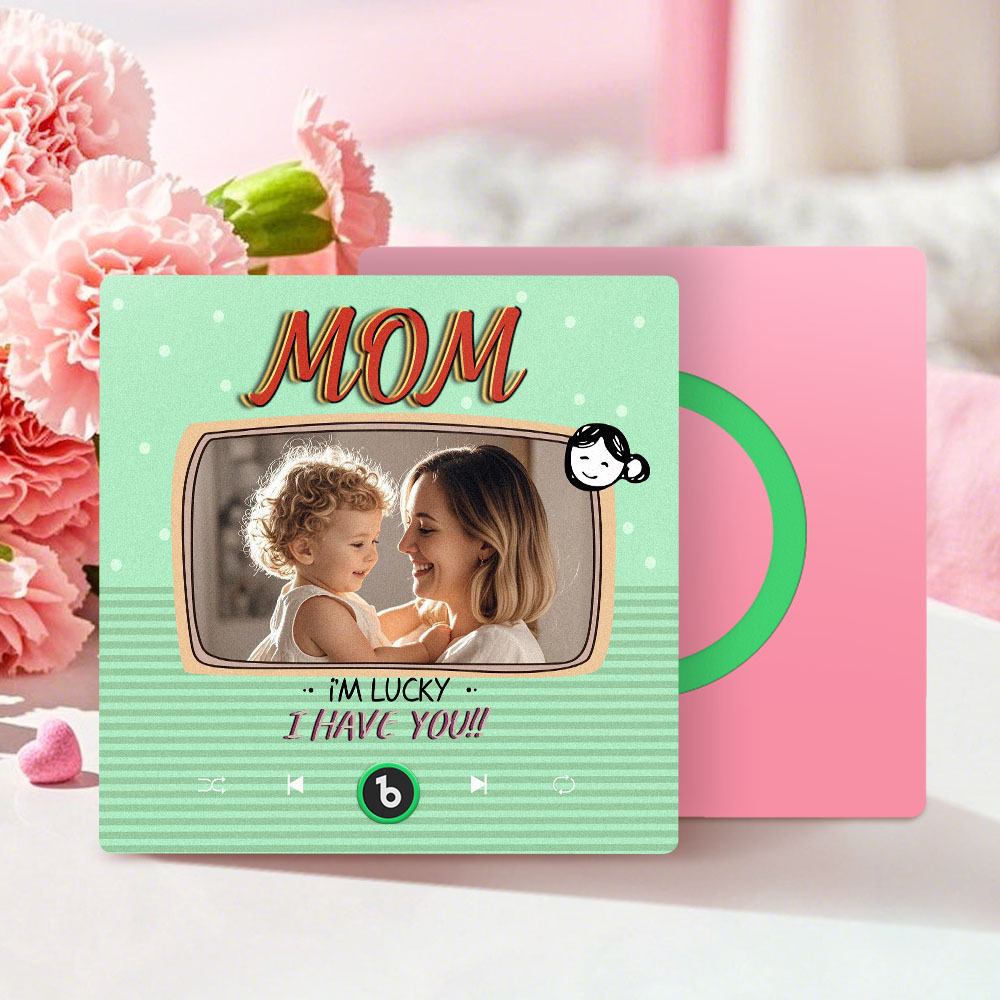 Mother's Day Gifts New 4.0 Upgrade Custom Music Fridge Magnet Colorful Frame Album Fridge Magnet Can Play Songs Gift for Mom