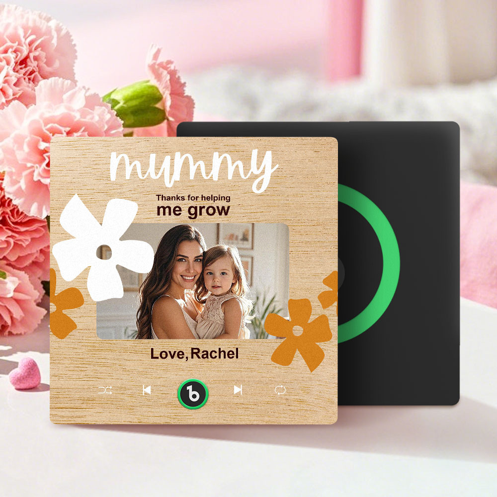 Mother's Day Gifts New 4.0 Upgrade Custom Music Fridge Magnet Colorful Frame Album Fridge Magnet Can Play Songs Gift for Mom