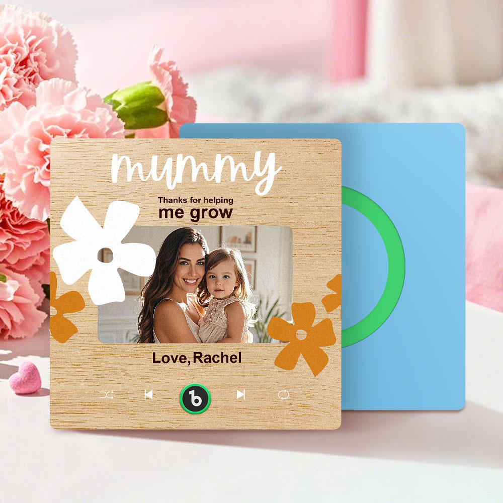Mother's Day Gifts New 4.0 Upgrade Custom Music Fridge Magnet Colorful Frame Album Fridge Magnet Can Play Songs Gift for Mom