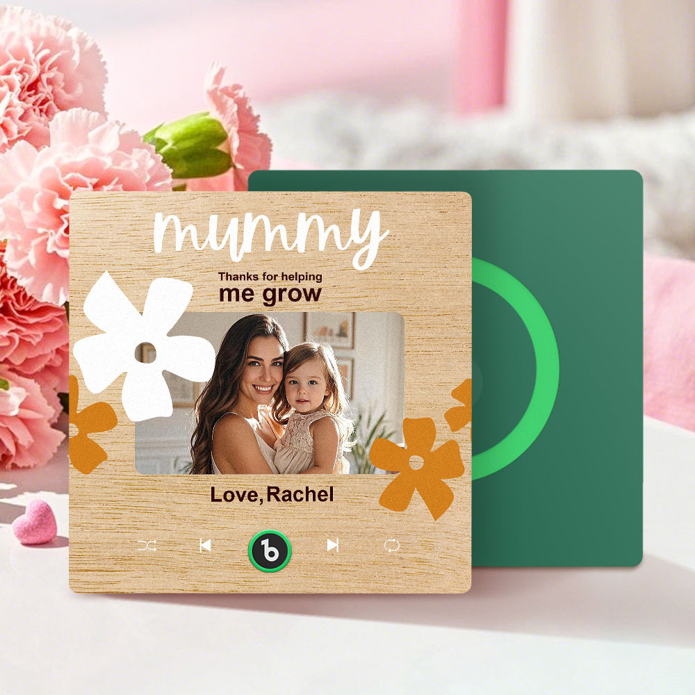 Mother's Day Gifts New 4.0 Upgrade Custom Music Fridge Magnet Colorful Frame Album Fridge Magnet Can Play Songs Gift for Mom