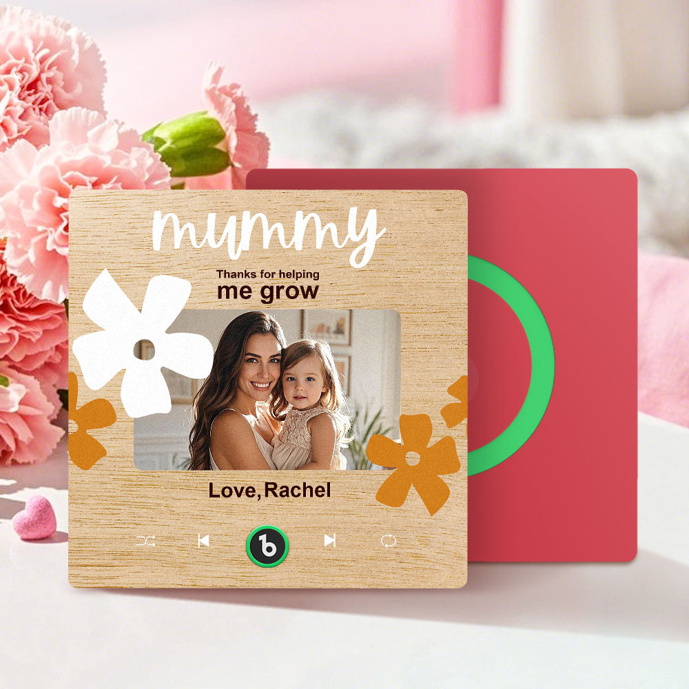 Mother's Day Gifts New 4.0 Upgrade Custom Music Fridge Magnet Colorful Frame Album Fridge Magnet Can Play Songs Gift for Mom