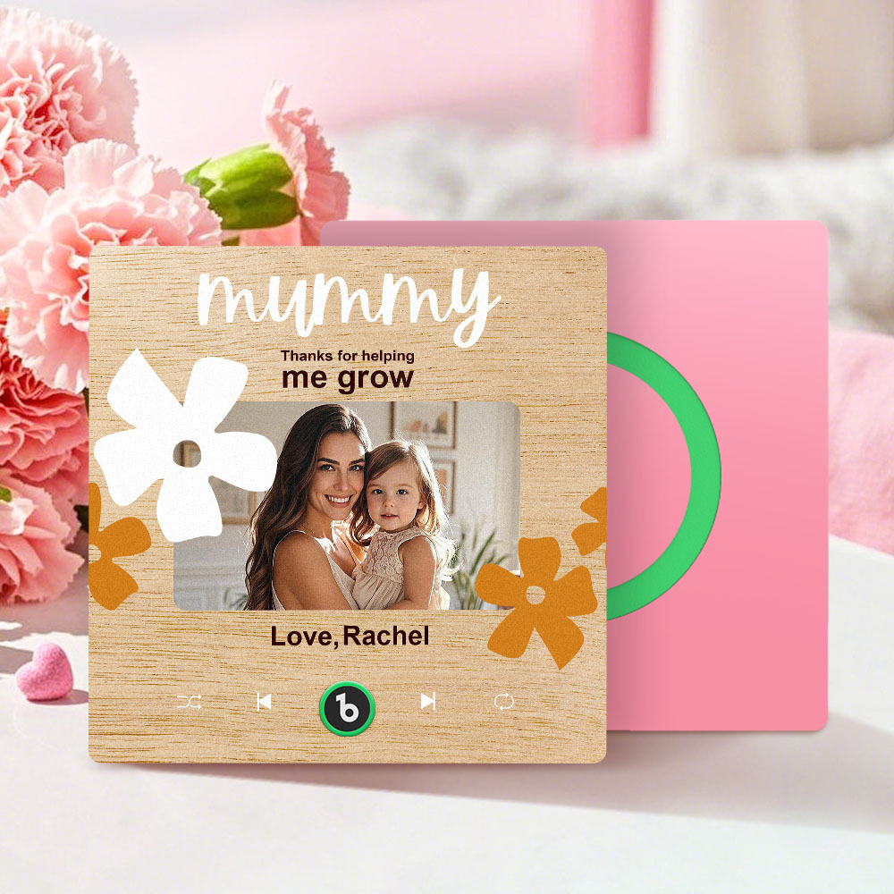 Mother's Day Gifts New 4.0 Upgrade Custom Music Fridge Magnet Colorful Frame Album Fridge Magnet Can Play Songs Gift for Mom