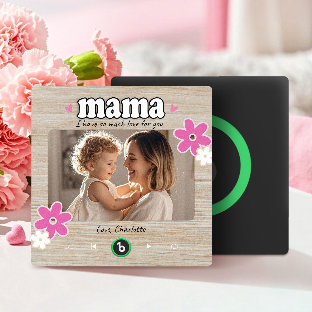 Personalized Mother's Day Gift Music Fridge Magnet Custom Music Magnets Can Play Songs Gifts for Mama