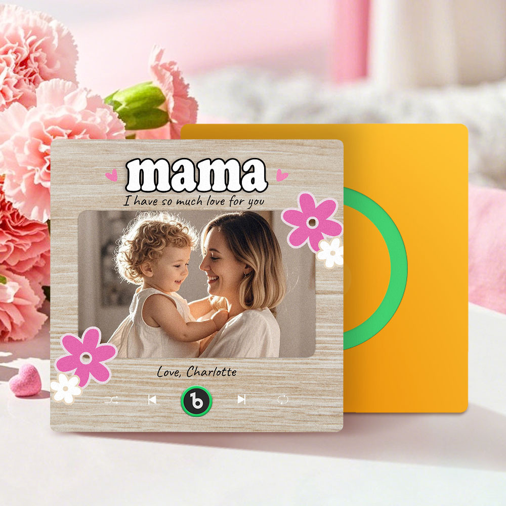 Personalized Mother's Day Gift Music Fridge Magnet Custom Music Magnets Can Play Songs Gifts for Mama