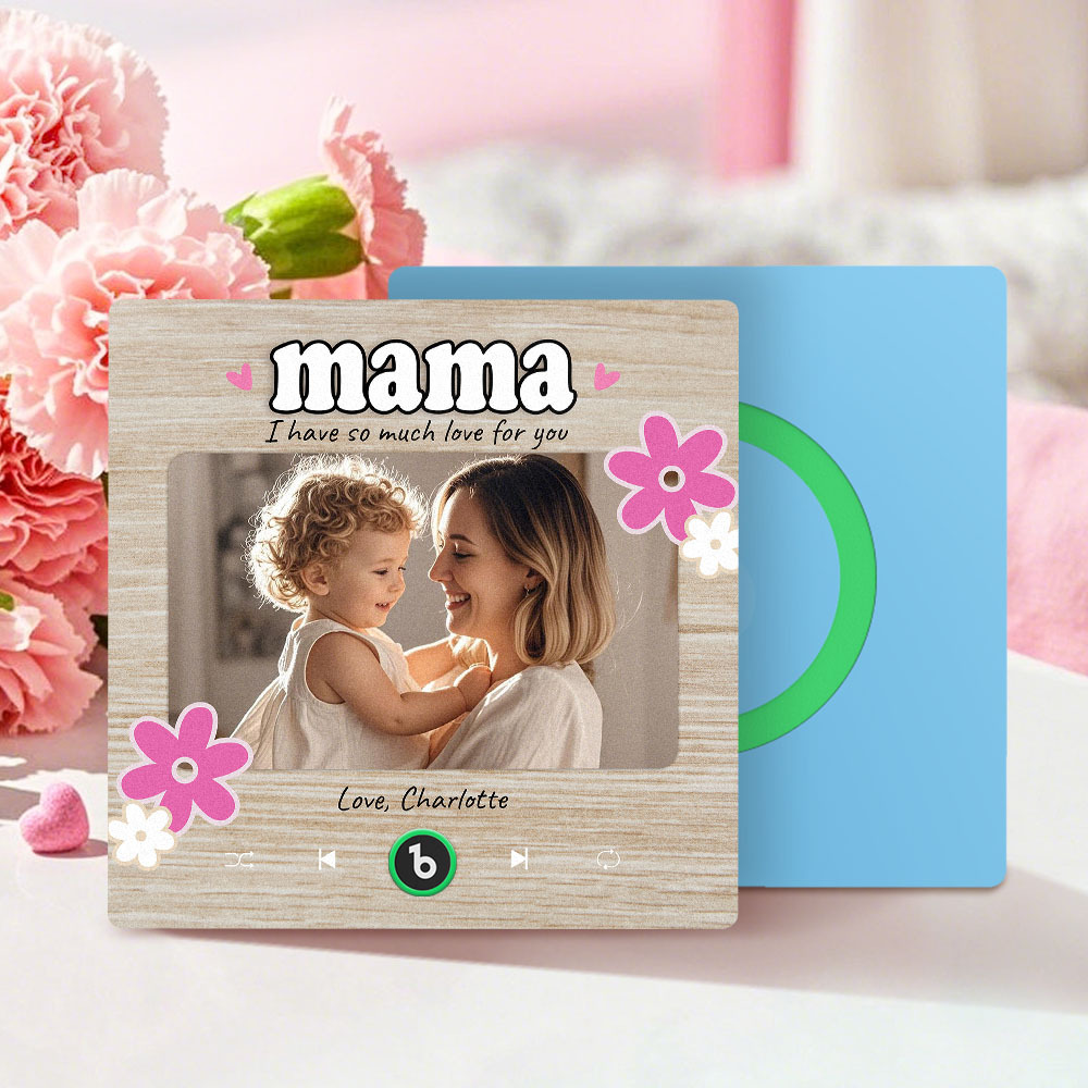 Personalized Mother's Day Gift Music Fridge Magnet Custom Music Magnets Can Play Songs Gifts for Mama