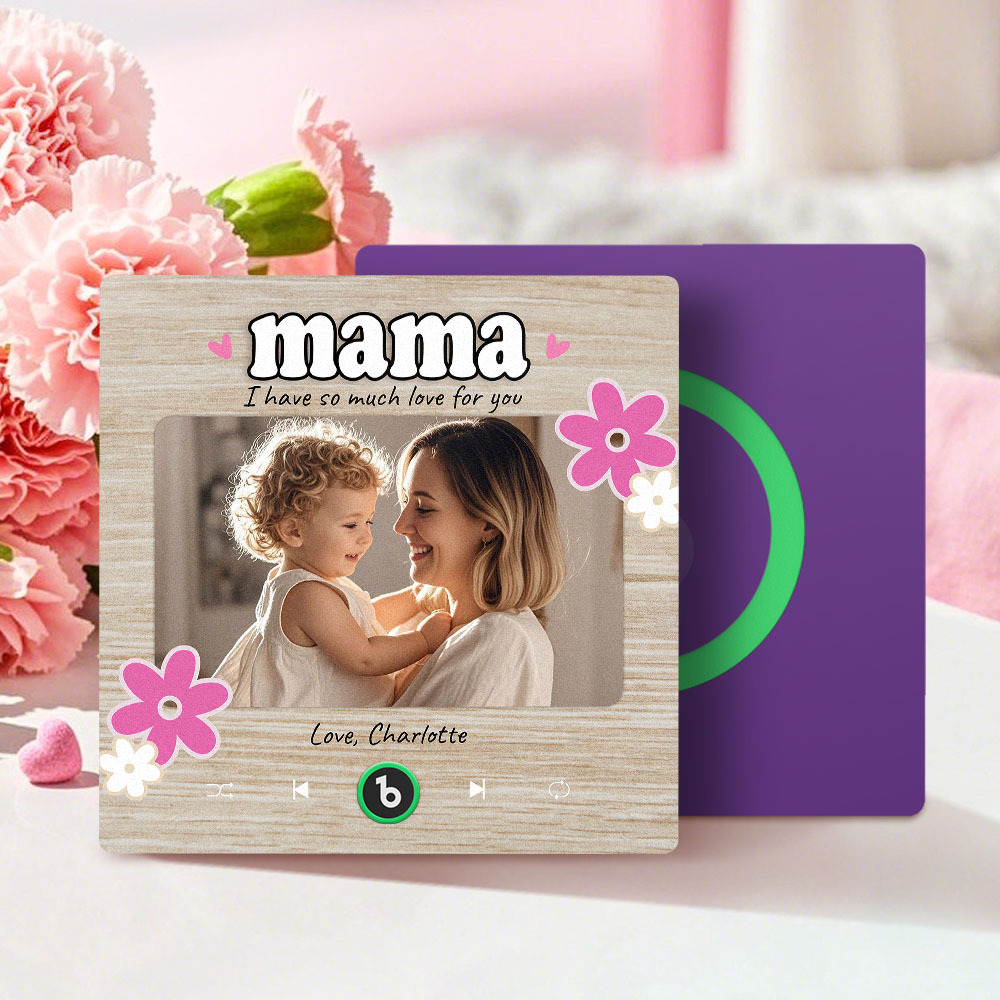 Personalized Mother's Day Gift Music Fridge Magnet Custom Music Magnets Can Play Songs Gifts for Mama