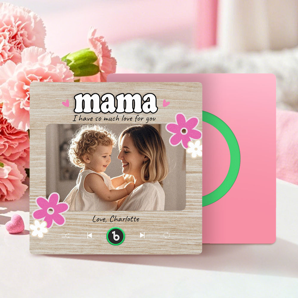 Personalized Mother's Day Gift Music Fridge Magnet Custom Music Magnets Can Play Songs Gifts for Mama