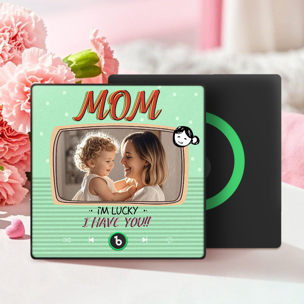 Mother's Day Gifts New 4.0 Upgrade Custom Music Fridge Magnet Colorful Frame Album Fridge Magnet Can Play Songs Gift for Mom