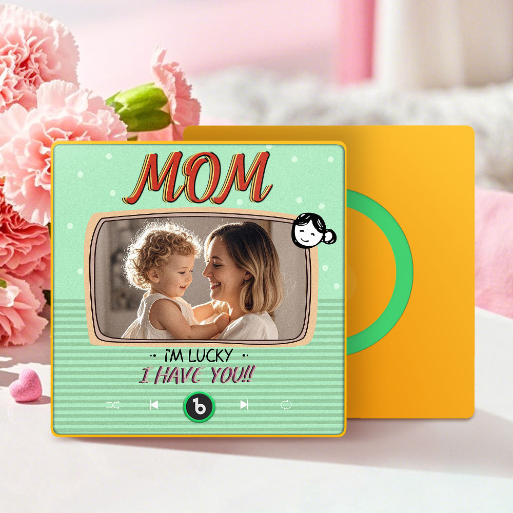 Mother's Day Gifts New 4.0 Upgrade Custom Music Fridge Magnet Colorful Frame Album Fridge Magnet Can Play Songs Gift for Mom