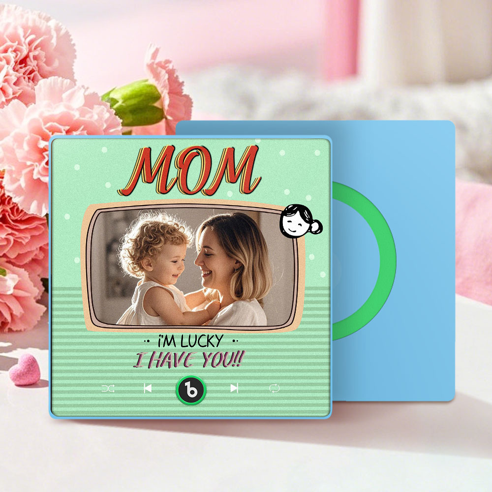 Mother's Day Gifts New 4.0 Upgrade Custom Music Fridge Magnet Colorful Frame Album Fridge Magnet Can Play Songs Gift for Mom